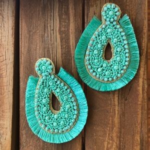Allie Beads CALLIE turquoise earrings. NEW